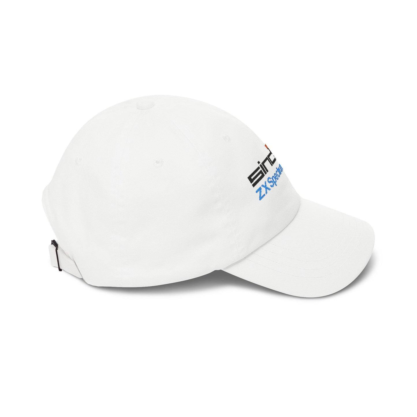 Spectrum Computer Cap with Retro Red Winged Snake Logo - Vintage Athletic Baseball Hat