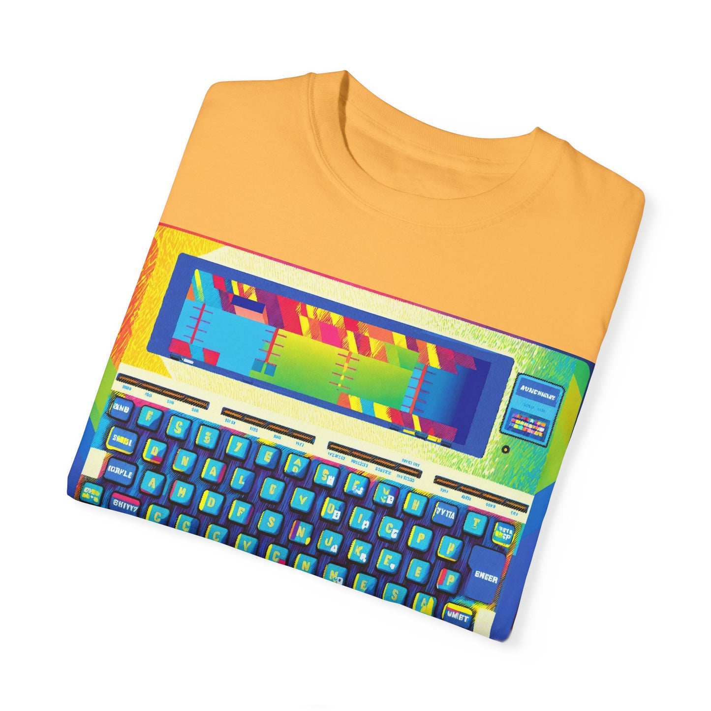 Classic Laptop PC T-Shirt - Print Art Multi-Color