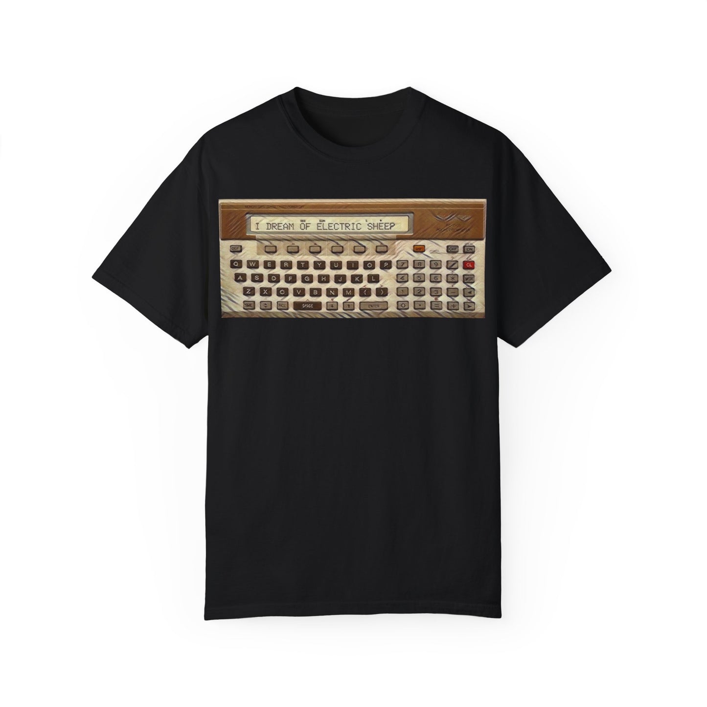 Pocket Computer T-Shirt "I dream of electric sheep..."