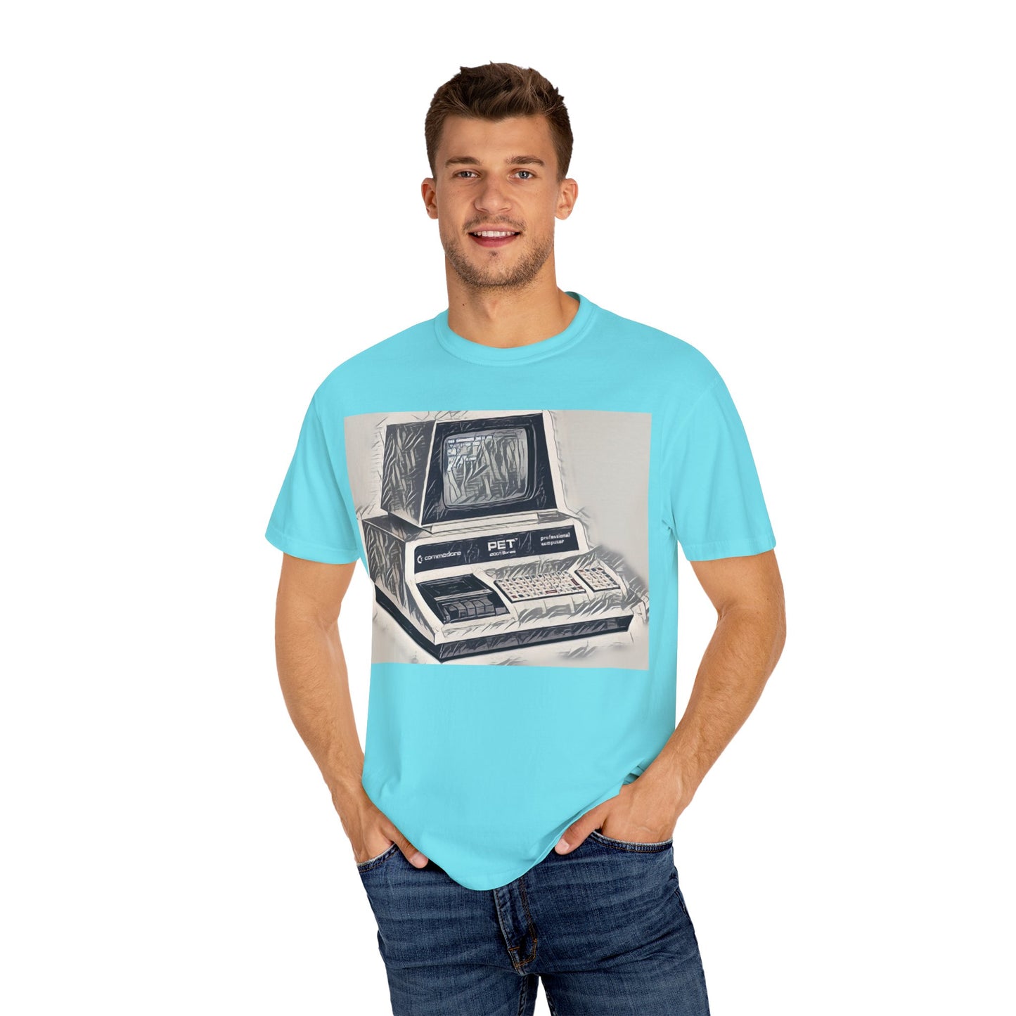 PET Computer T-Shirt - Ink Art Monochrome