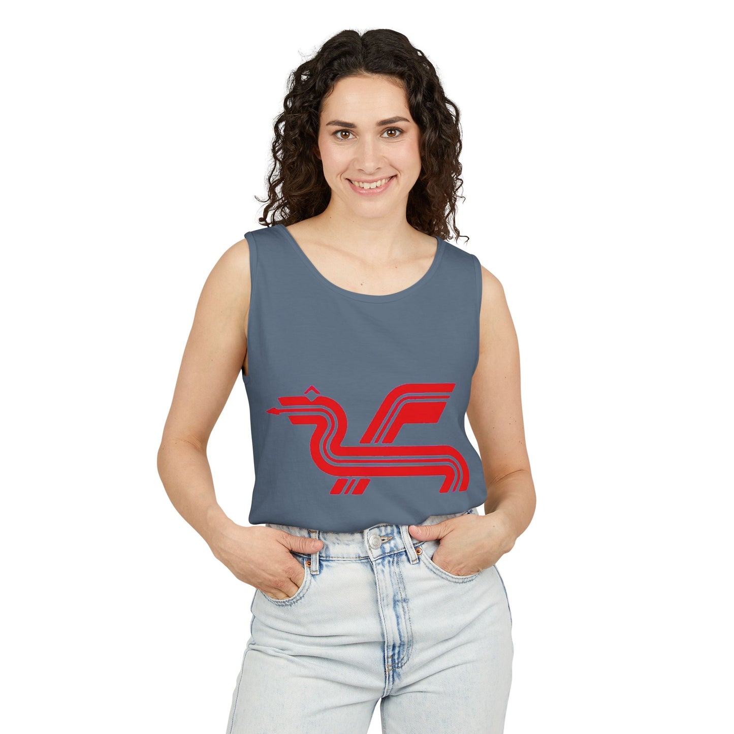 Classic 8 bit home computer inspired Tank Top | Monochrome Art | Unisex Retro Graphic Tee for Tech Lovers, Summer Fashion, Gift for Nerds, Festival Wear, 80s Style