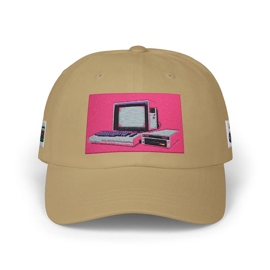 Game Controller Themed Computer Cap with Retro Red Winged Snake Logo - Vintage Athletic Baseball Hat