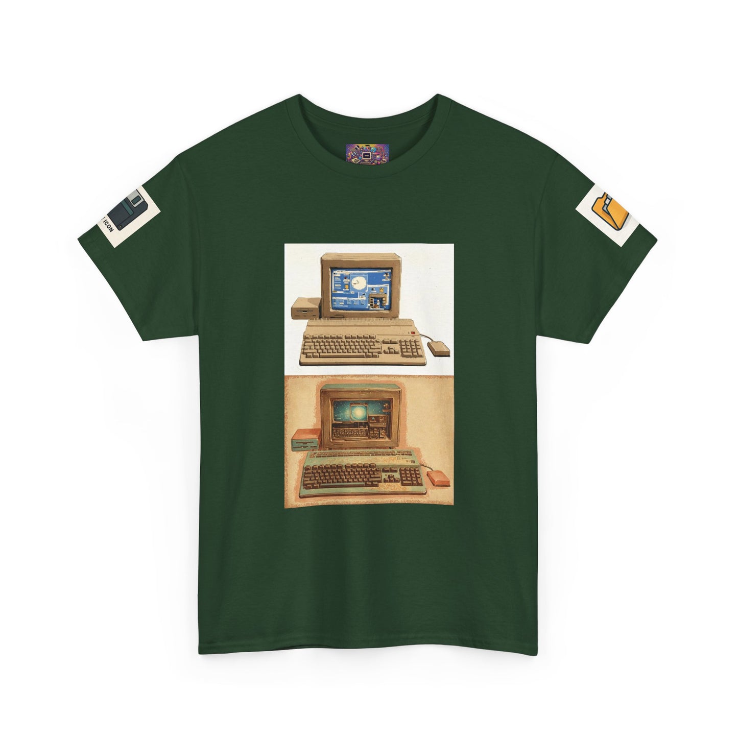 Retro Computer Tee — Vintage PC Graphic T‑Shirt for Tech Lovers