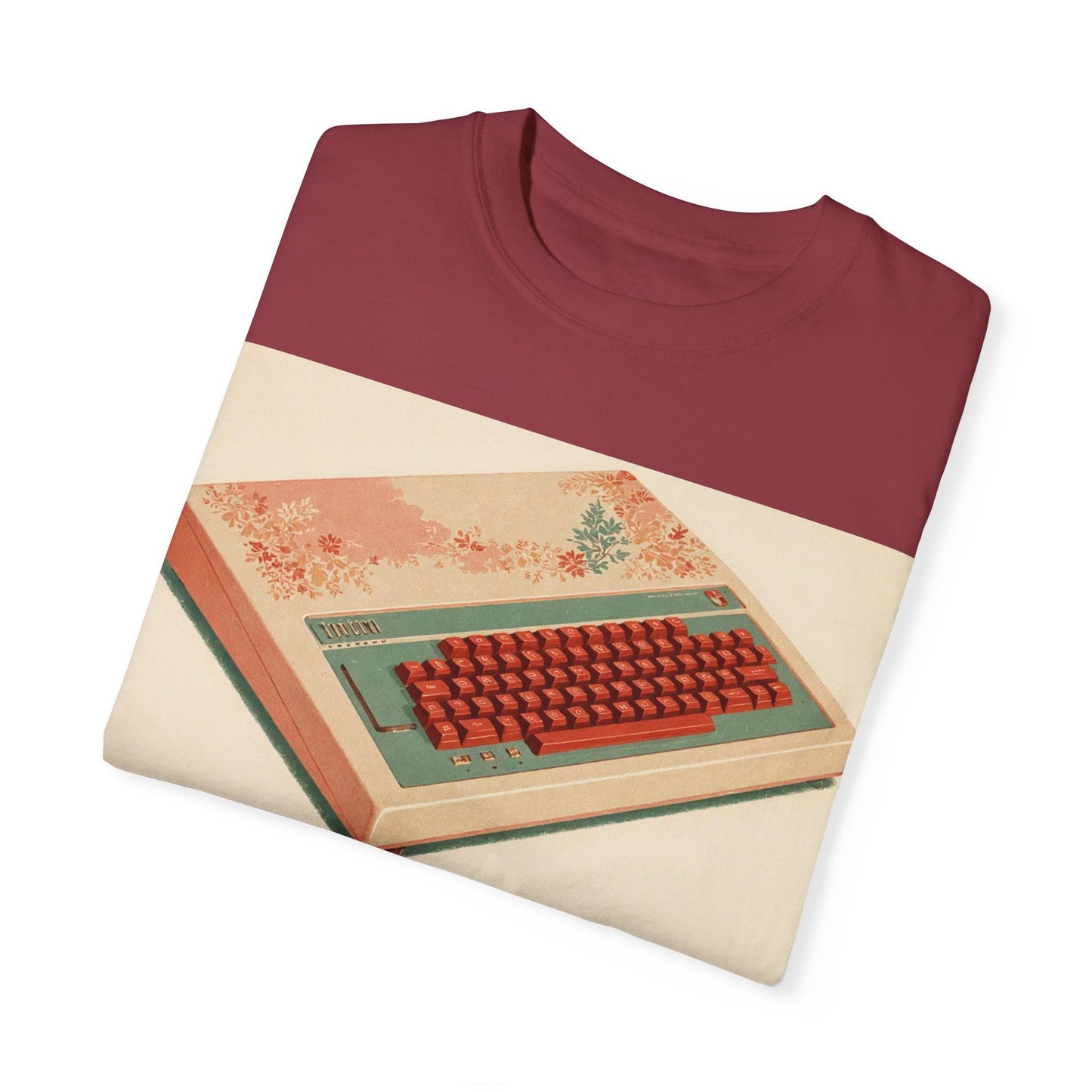 Classic Micro Computer T-Shirt - Floral Art Color