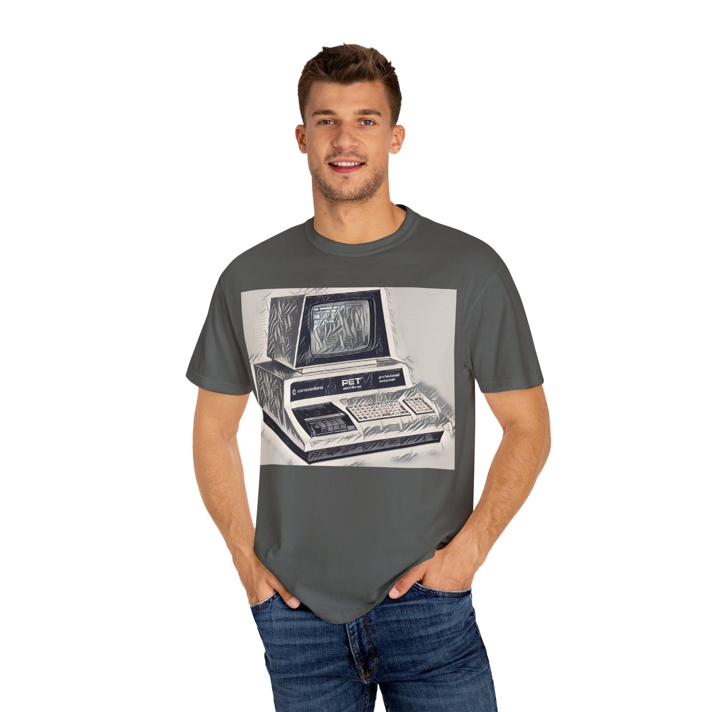 PET Computer T-Shirt - Ink Art Monochrome