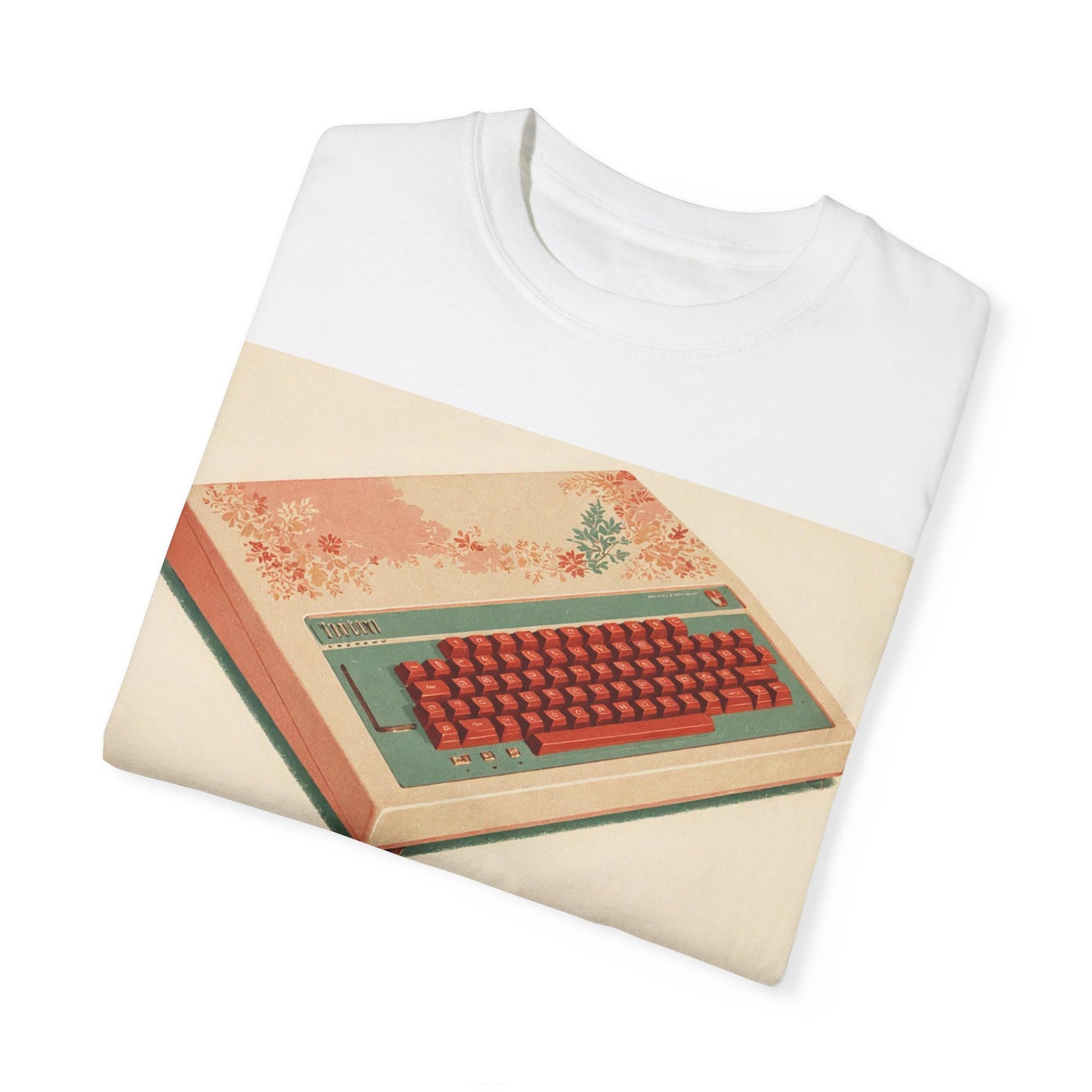 Classic Micro Computer T-Shirt - Floral Art Color