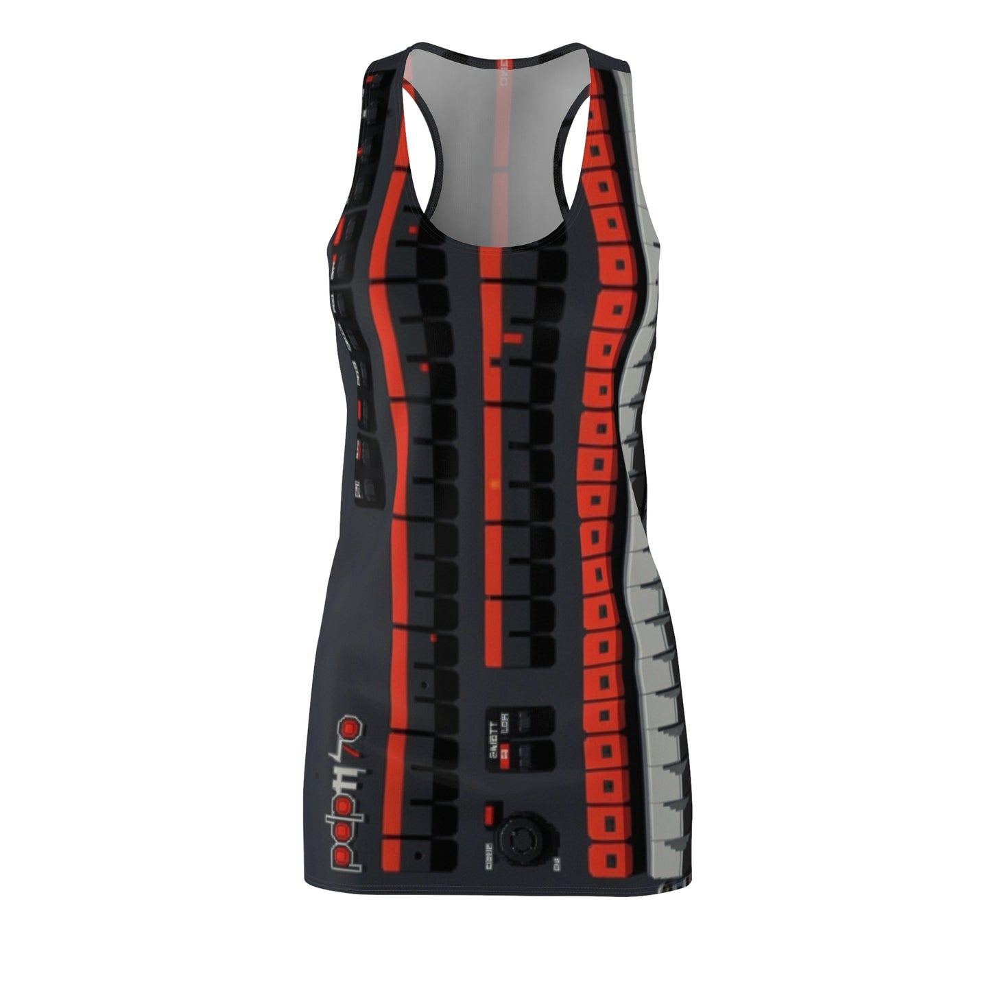 Electrifying Women's Racerback Mini Computer Dress, Tech Lover Dress, Fun Party Dress, Summer Vibes Dress, Festival Outfit, Unique Gift