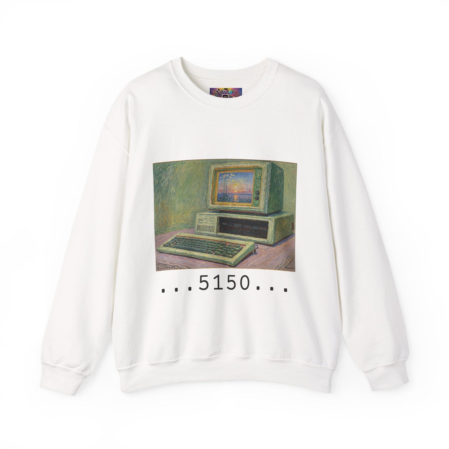 Classic PC Themed Crewneck Sweatshirt - 5150 Vintage PC Graphic