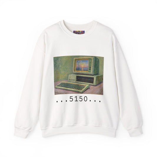 Classic PC Themed Crewneck Sweatshirt - 5150 Vintage PC Graphic