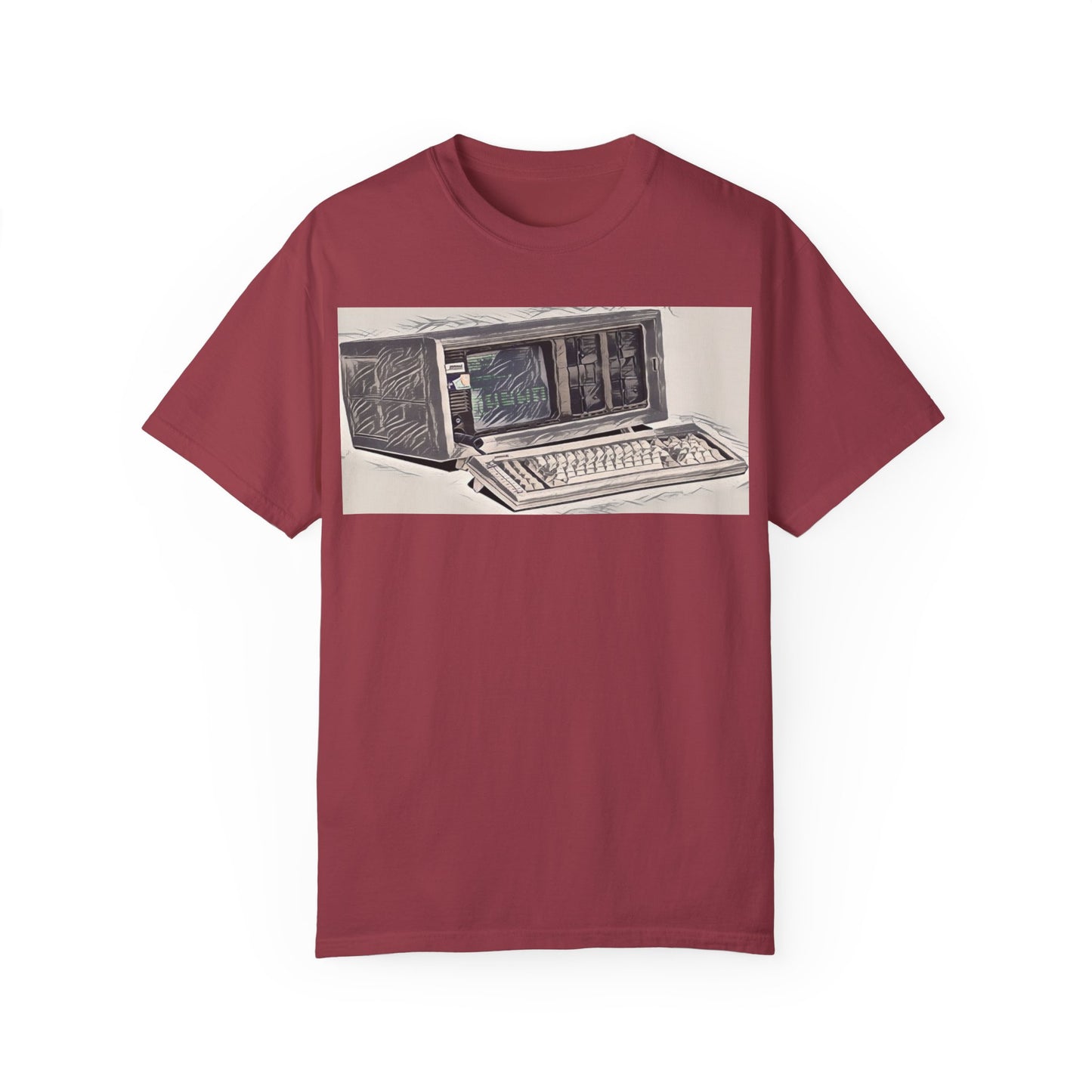 Classic Luggable PC T-Shirt - Ink Art Monochrome