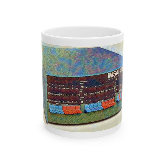 Vintage Computer Ceramic Mug | IMASAI 8080 Computer Paint Art Color Design | Perfect for Tech Lovers