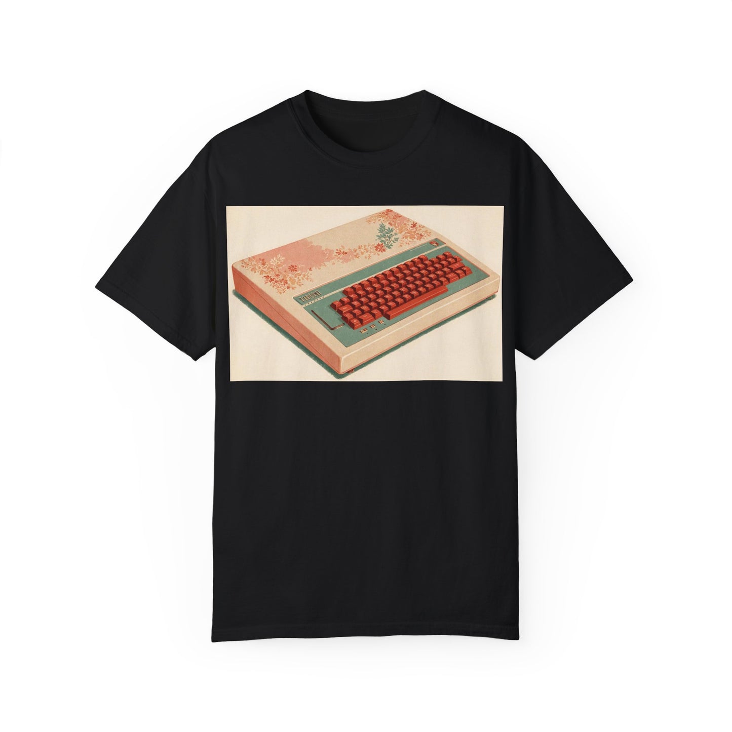 Classic Micro Computer T-Shirt - Floral Art Color