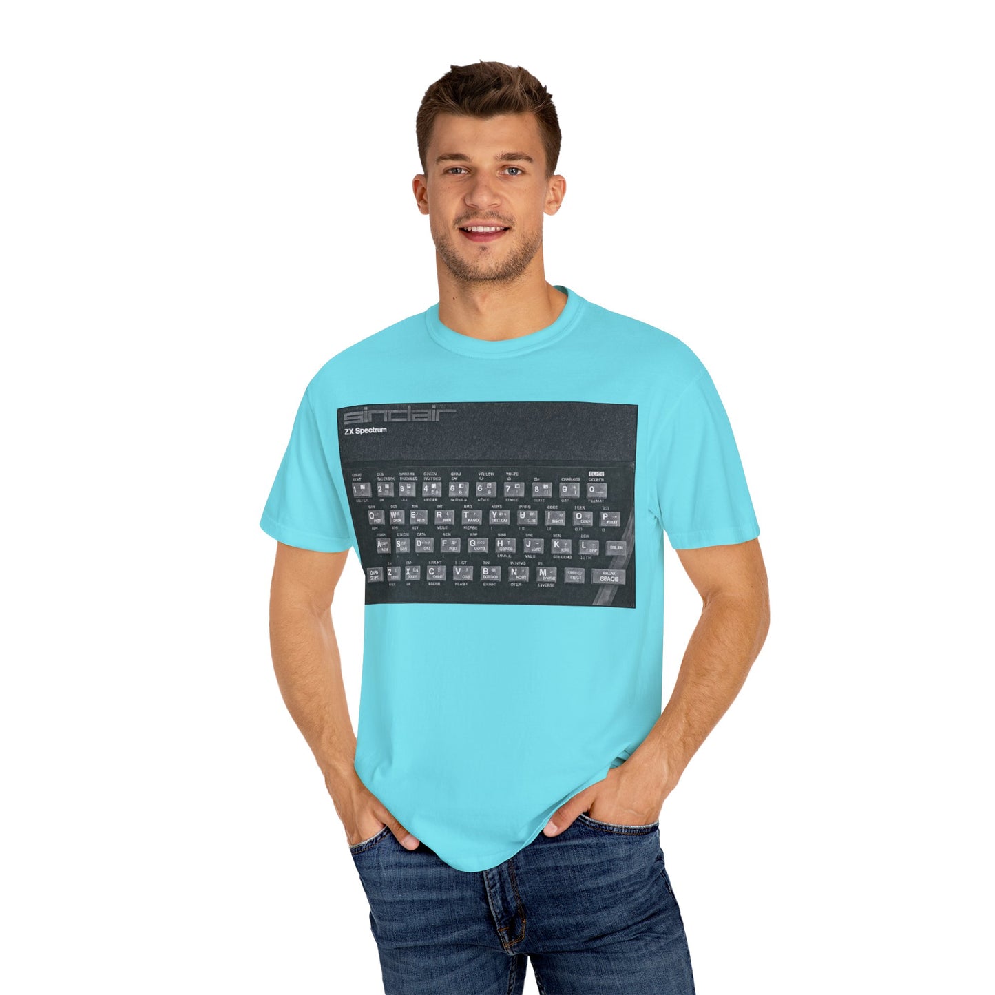 Sinclair Spectrum T-Shirt - Print Art Monochrome