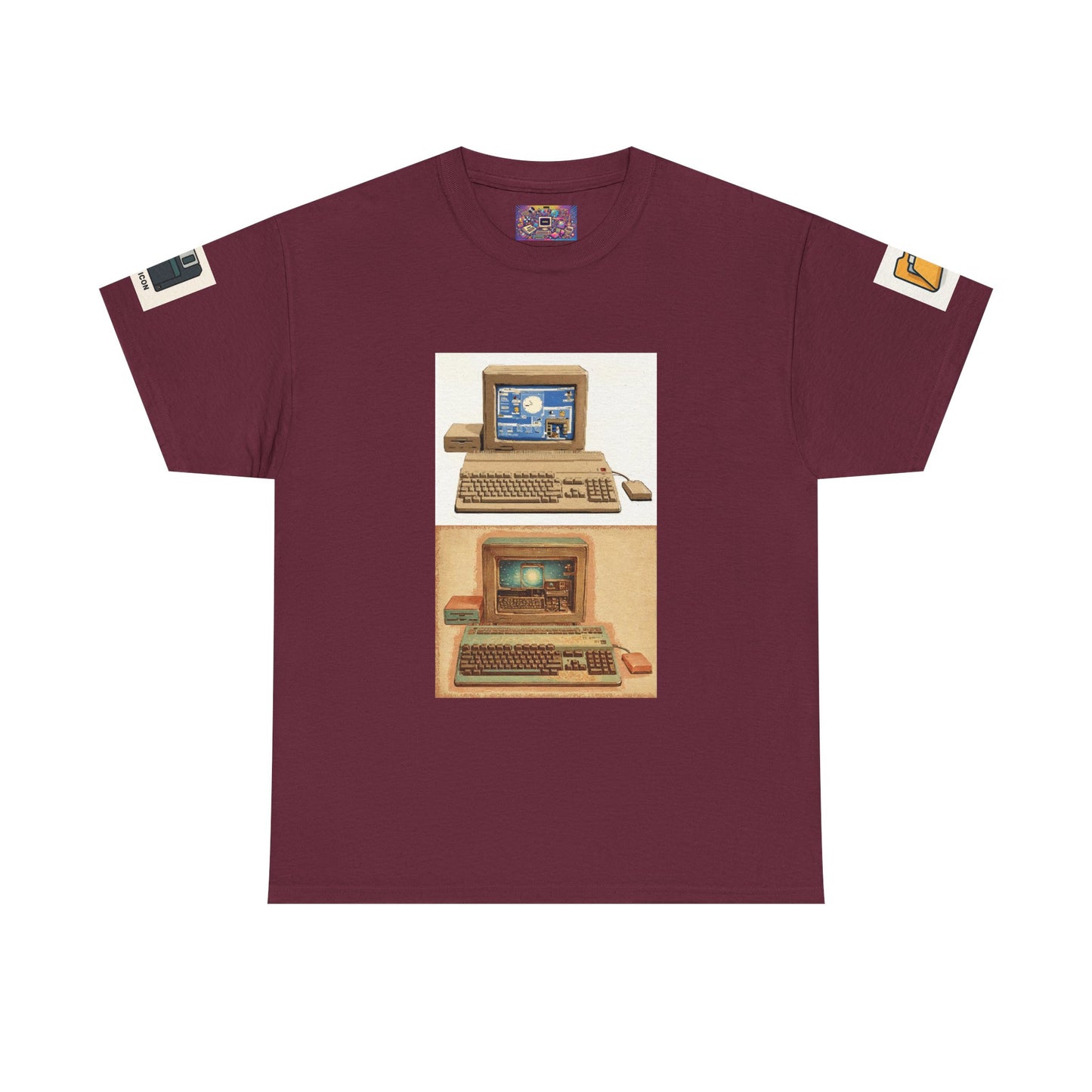Retro Computer Tee — Vintage PC Graphic T‑Shirt for Tech Lovers