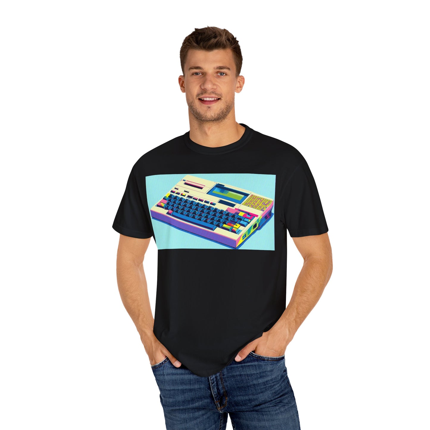 Classic Laptop Computer T-Shirt - Print Art Multi-Color