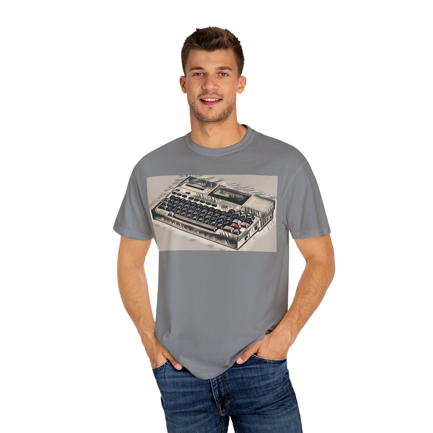 Classic Laptop Computer T-Shirt - Ink Art Limited Color
