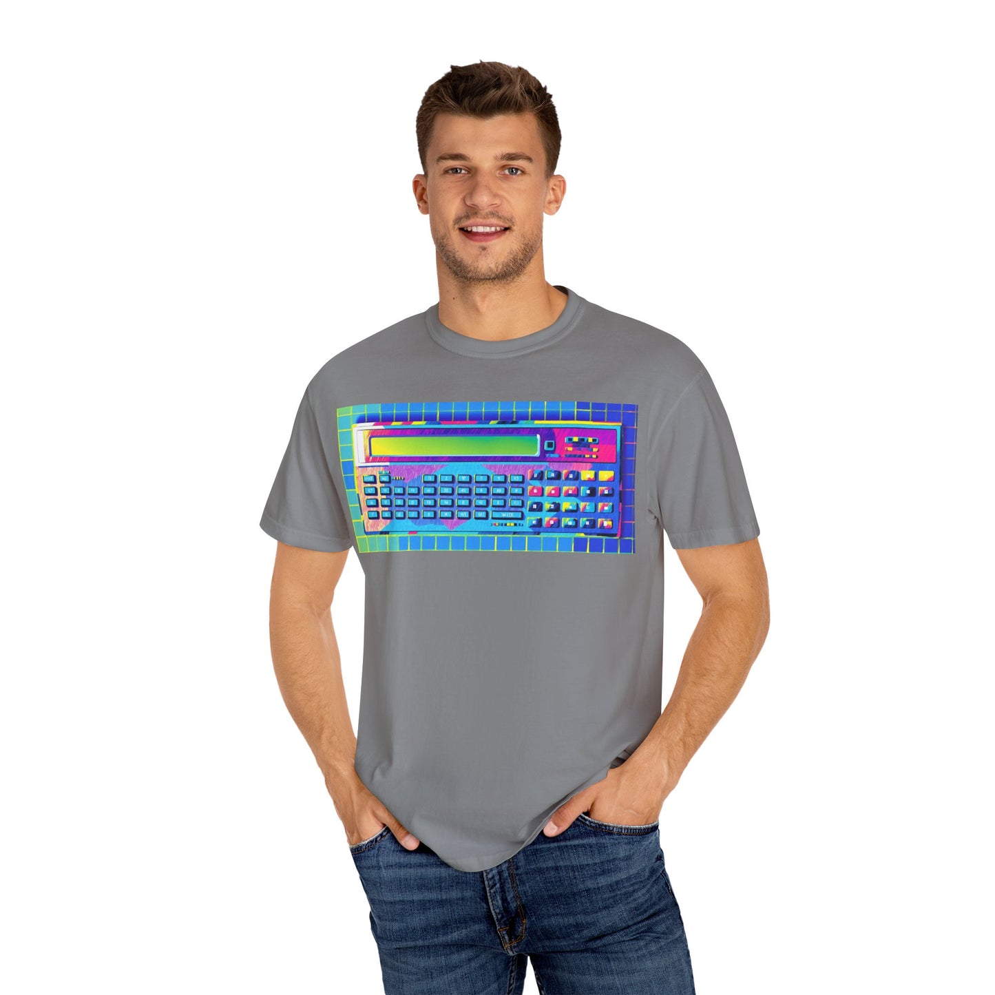 Classic Pocket PC T-Shirt - Modern Art Multi-Color