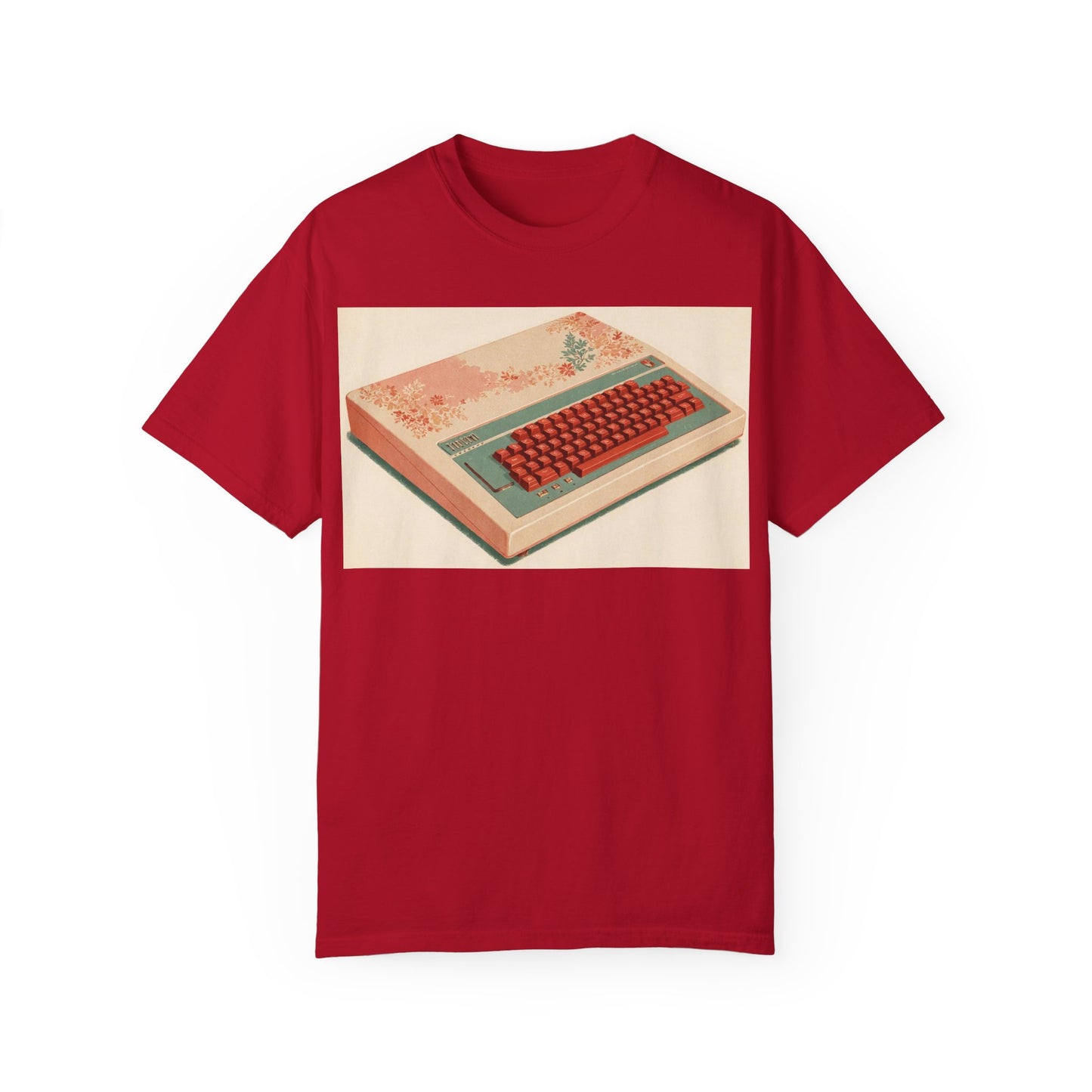 Classic Micro Computer T-Shirt - Floral Art Color