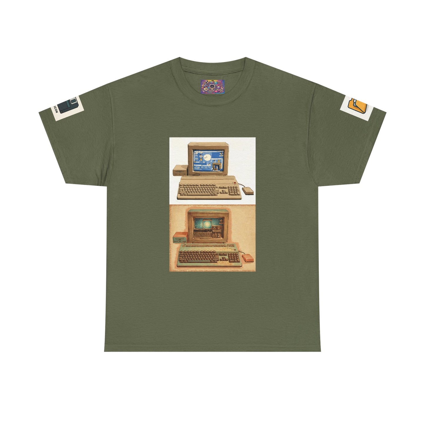 Retro Computer Tee — Vintage PC Graphic T‑Shirt for Tech Lovers