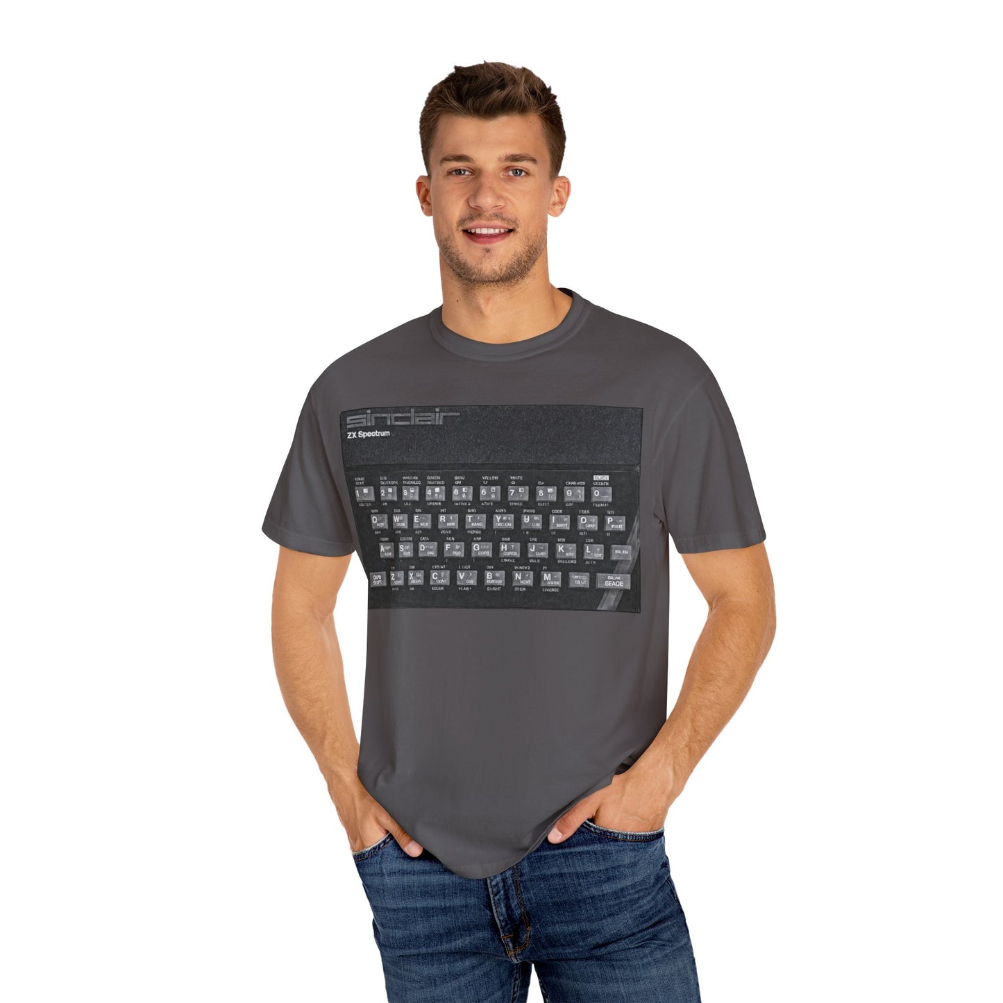 Sinclair Spectrum T-Shirt - Print Art Monochrome