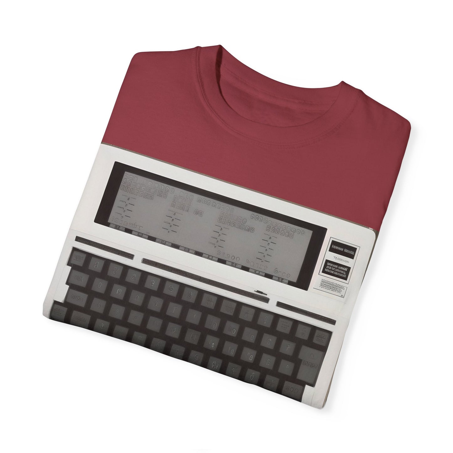 Classic Laptop PC T-Shirt - Print Art Monochrome