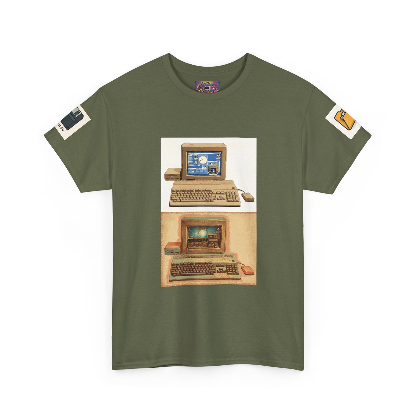Retro Computer Tee — Vintage PC Graphic T‑Shirt for Tech Lovers