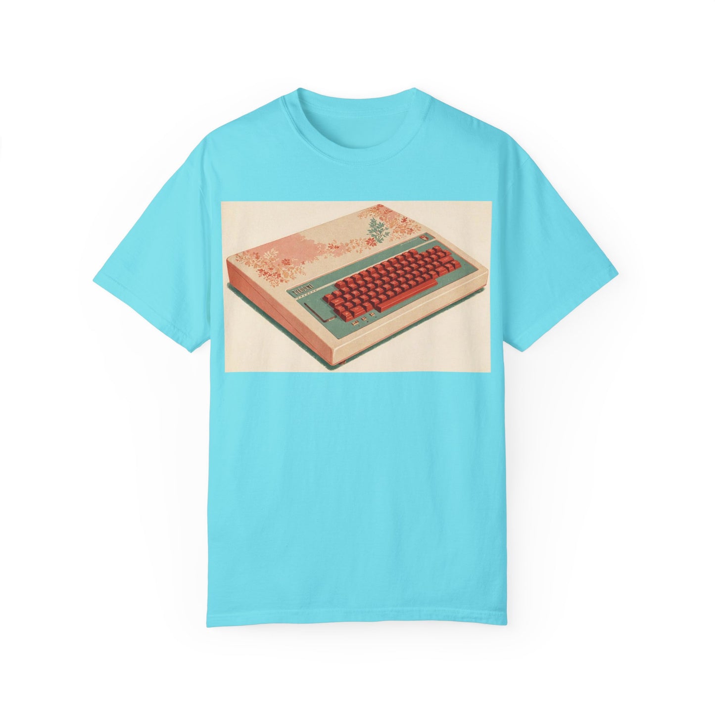 Classic Micro Computer T-Shirt - Floral Art Color