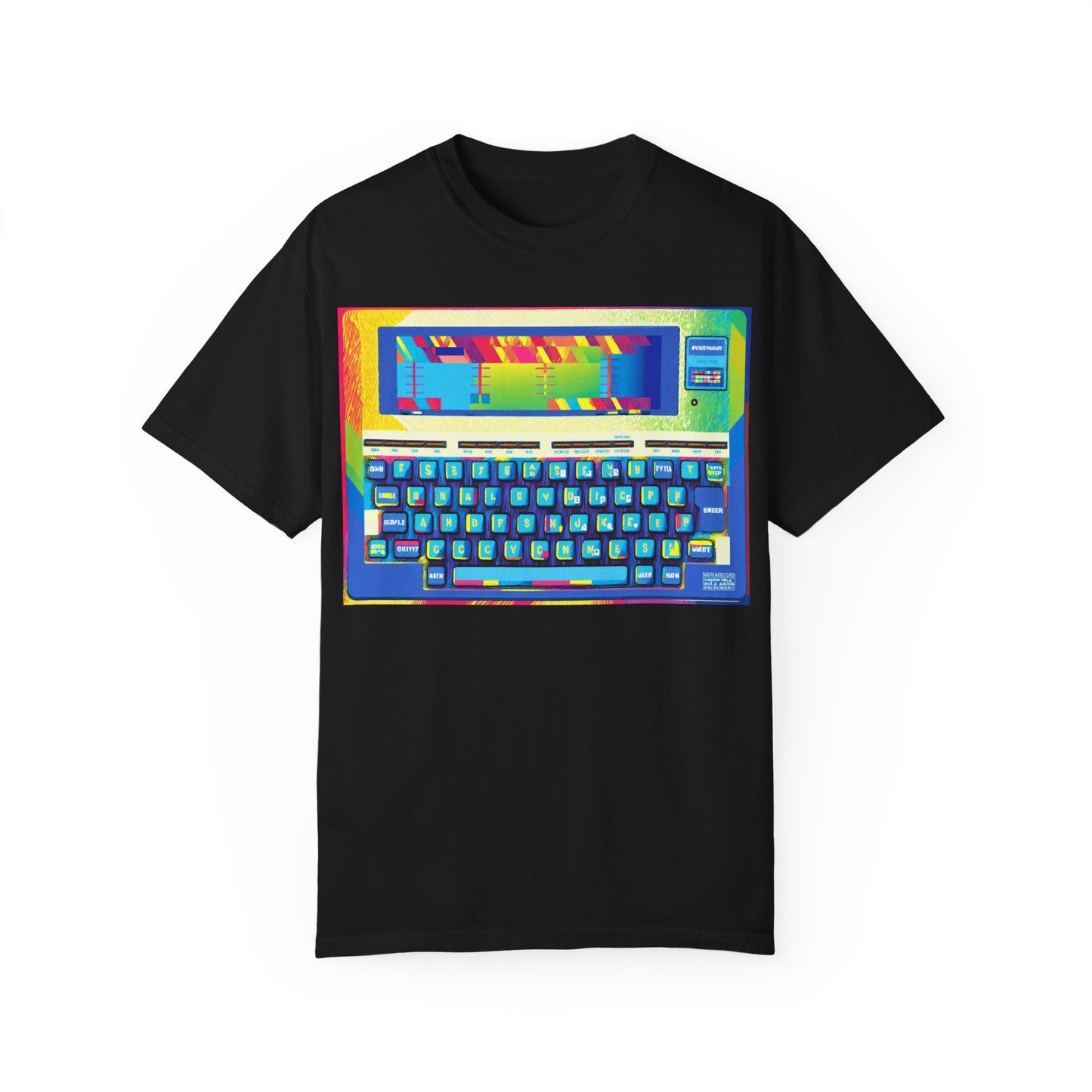Classic Laptop PC T-Shirt - Print Art Multi-Color