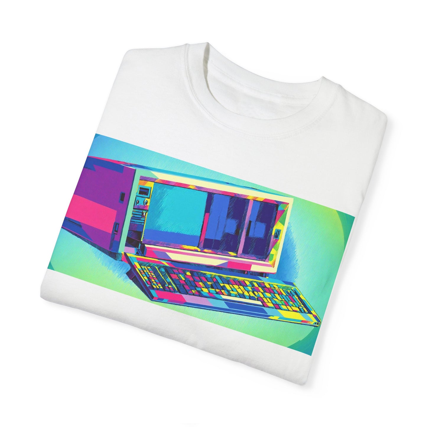 Classic Luggable PC T-Shirt - Print Art Multi-Color