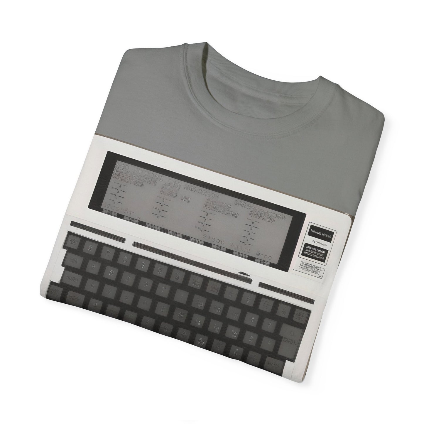 Classic Laptop PC T-Shirt - Print Art Monochrome