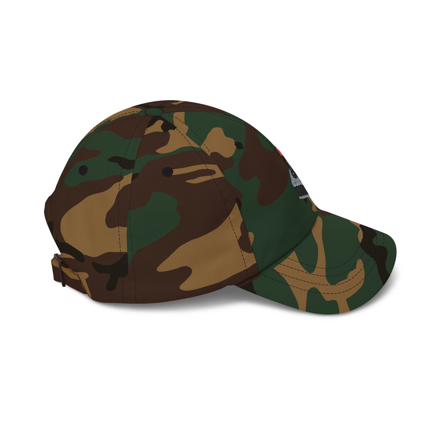 Game Controller Themed Computer Cap with Retro Red Winged Snake Logo - Vintage Athletic Baseball Hat