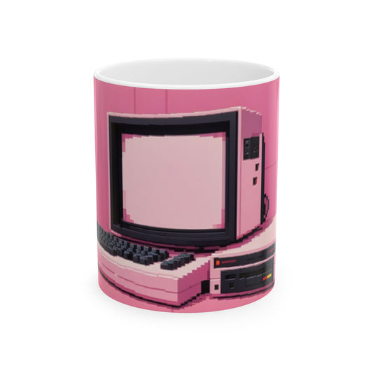 Classic 8 Bit Home Computer Mug | Pixel Art Color |  Perfect for Tech Lovers