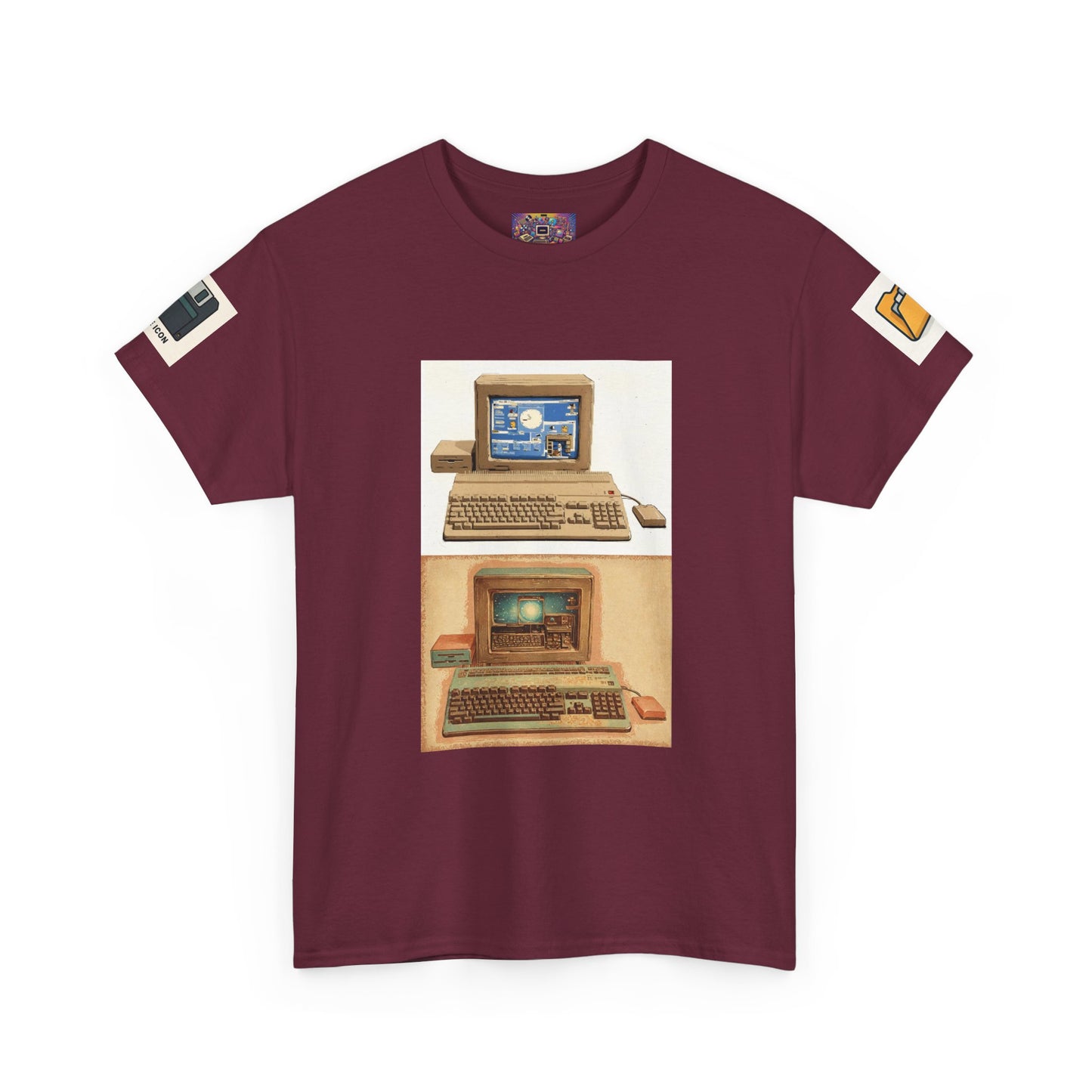Retro Computer Tee — Vintage PC Graphic T‑Shirt for Tech Lovers