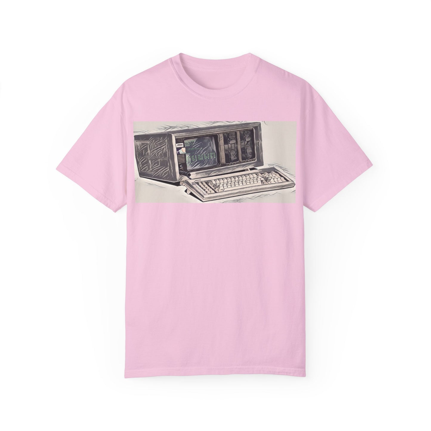 Classic Luggable PC T-Shirt - Ink Art Monochrome
