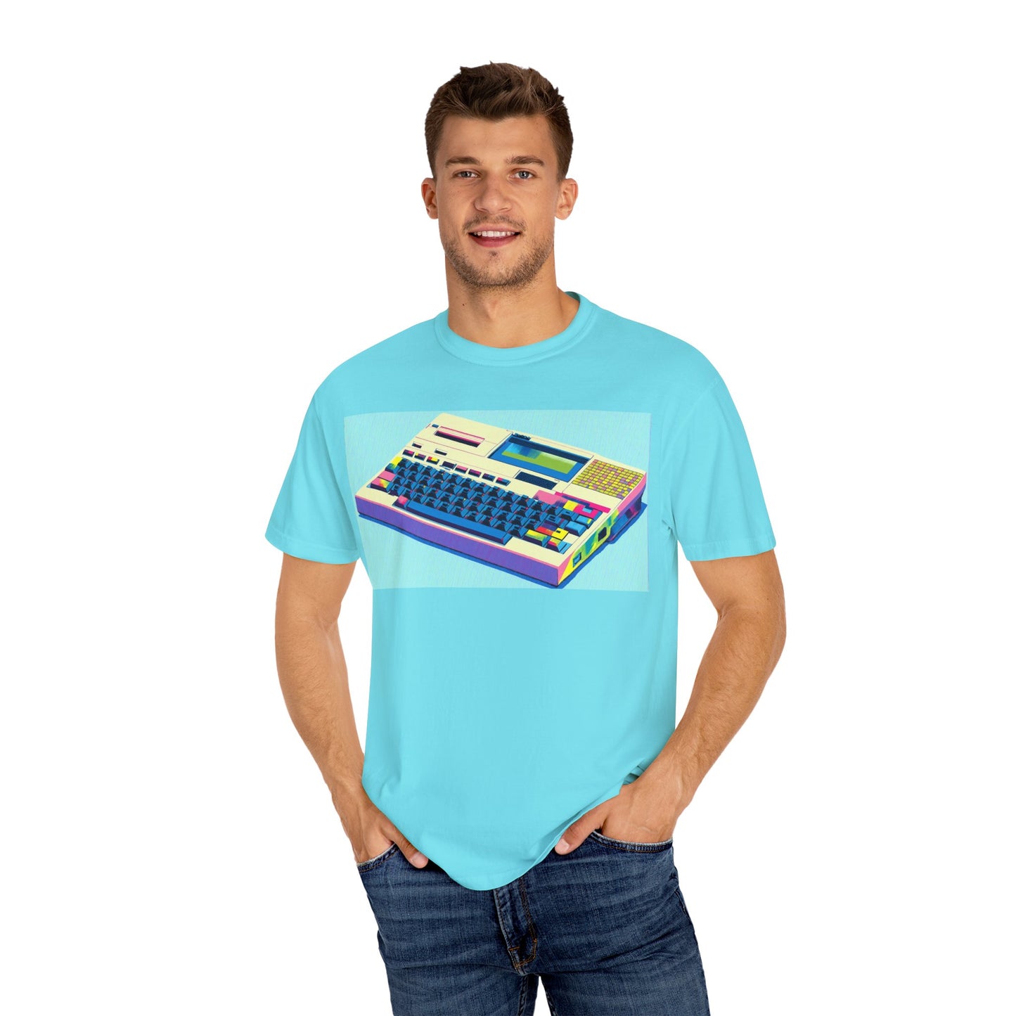Classic Laptop Computer T-Shirt - Print Art Multi-Color