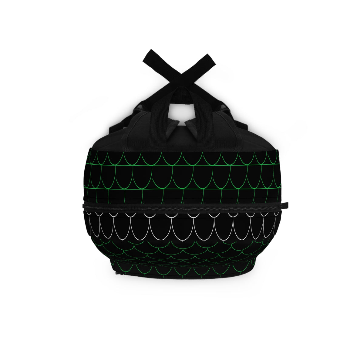Semi Parabola Pattern Backpack - Plain Green