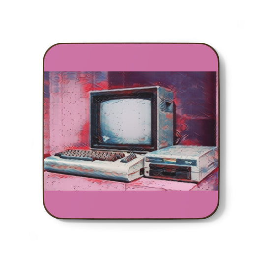 8 Bit Home Computer In Oil Style | Pink Color | Especially for collectors and tech enthusiasts