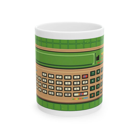 Vintage Computer Ceramic Mug | Classic Pocket PC Print Art Color Design | Perfect for Tech Lovers