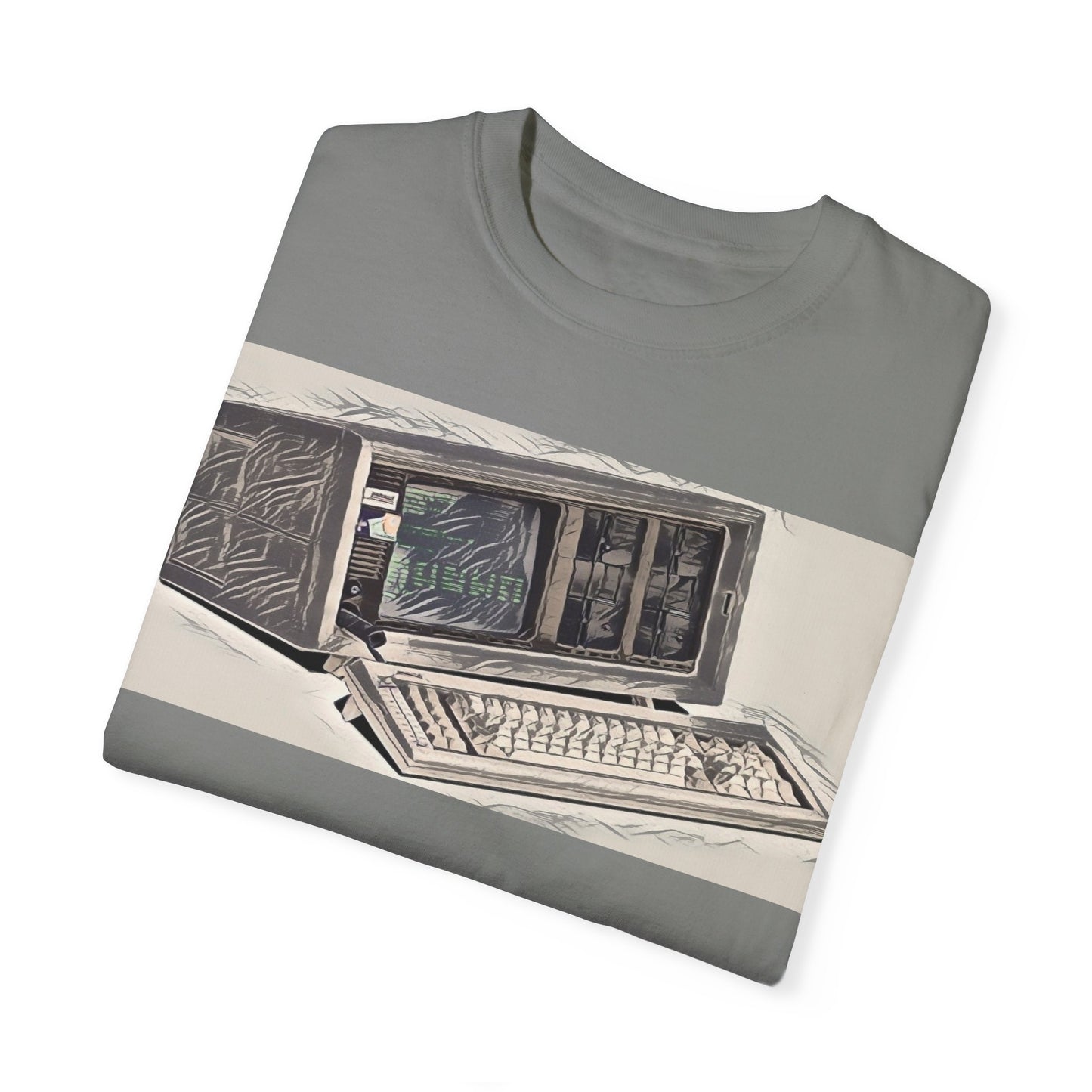 Classic Luggable PC T-Shirt - Ink Art Monochrome