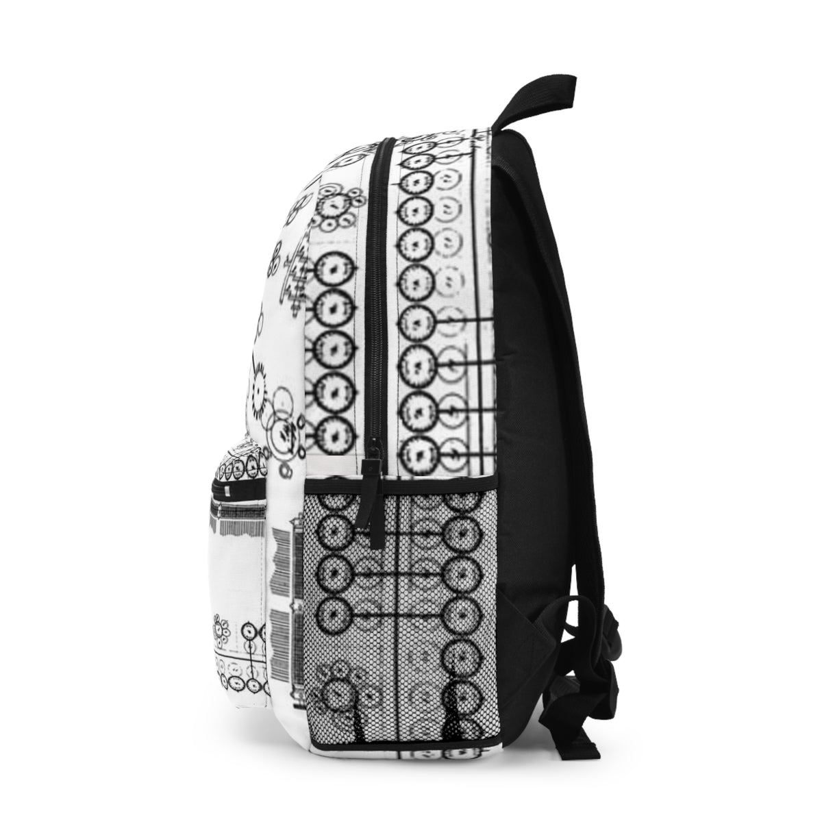 Analytical Engine themed Backpack - plain Black & White