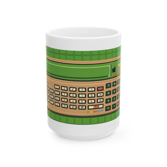 Vintage Computer Ceramic Mug | Classic Pocket PC Print Art Color Design | Perfect for Tech Lovers