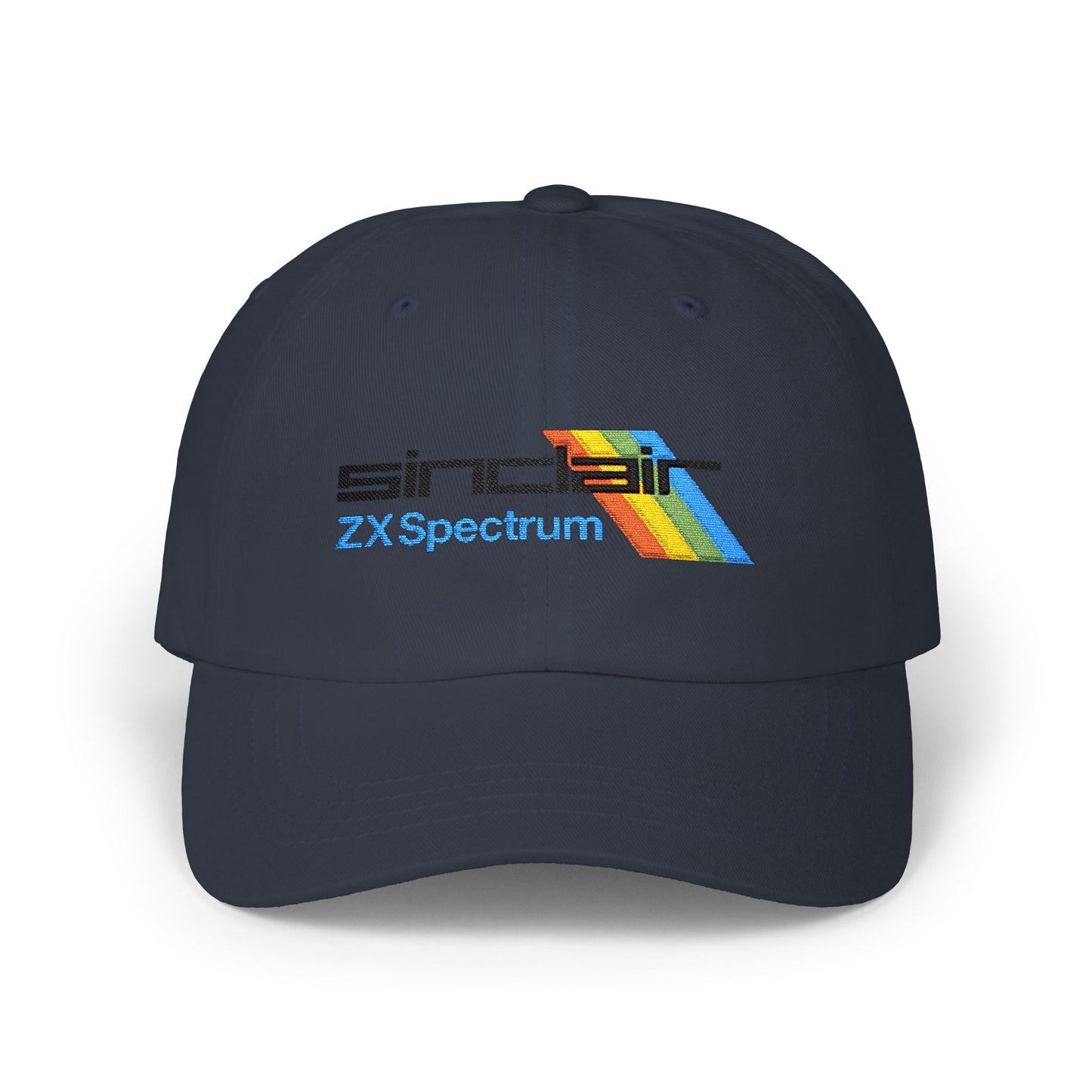 Spectrum Computer Cap with Retro Red Winged Snake Logo - Vintage Athletic Baseball Hat
