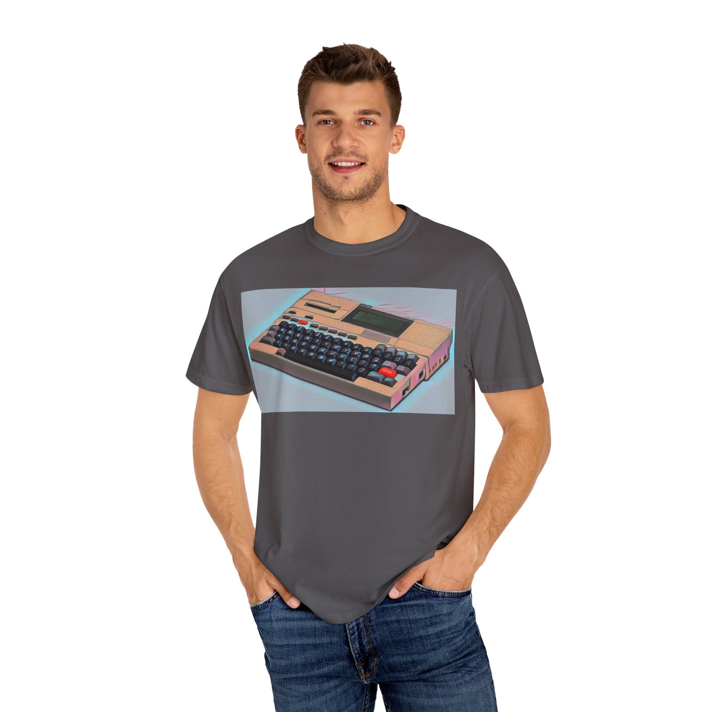 Classic Laptop Computer T-Shirt - Modern Art Color