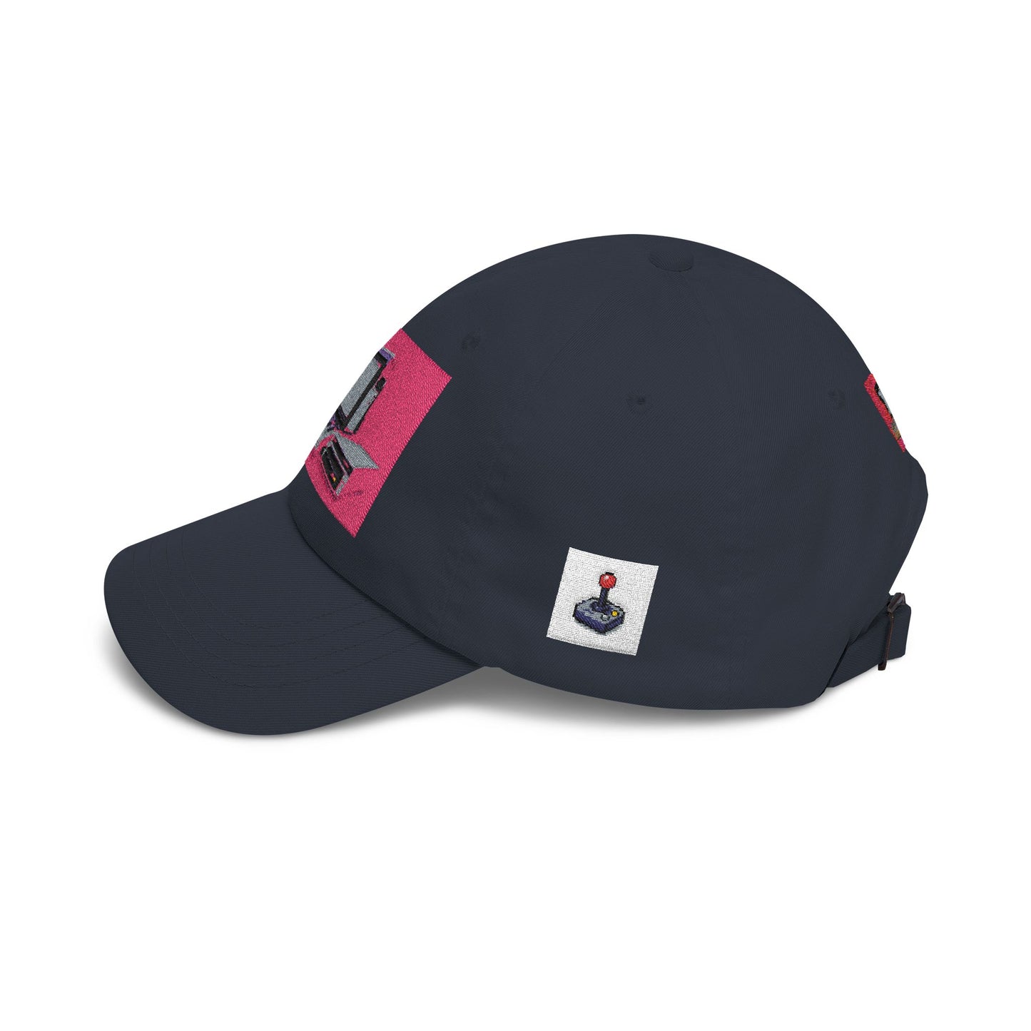 Game Controller Themed Computer Cap with Retro Red Winged Snake Logo - Vintage Athletic Baseball Hat