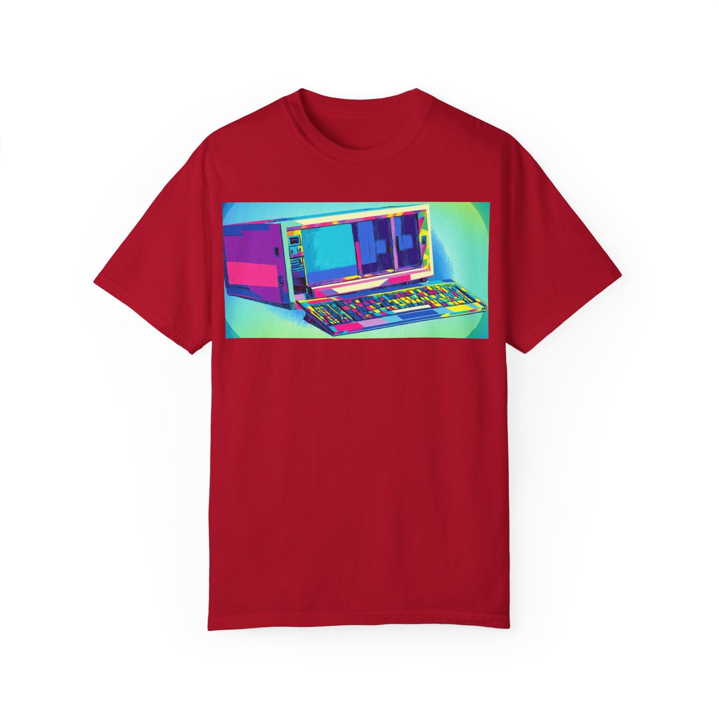 Classic Luggable PC T-Shirt - Print Art Multi-Color