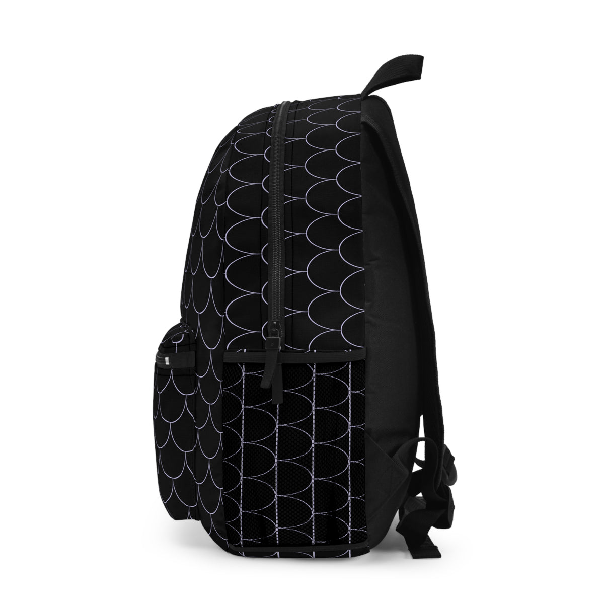 Semi Parabola Pattern Backpack - plain violet