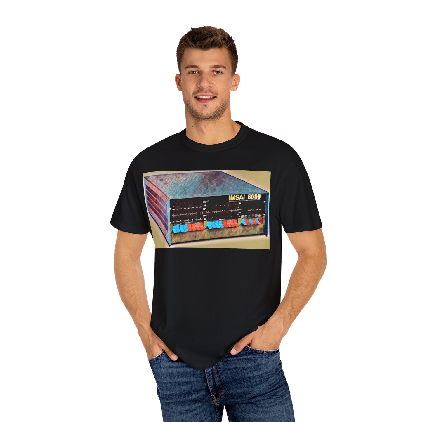 IMSAI 8080 Computer T-Shirt - Paint Art Color