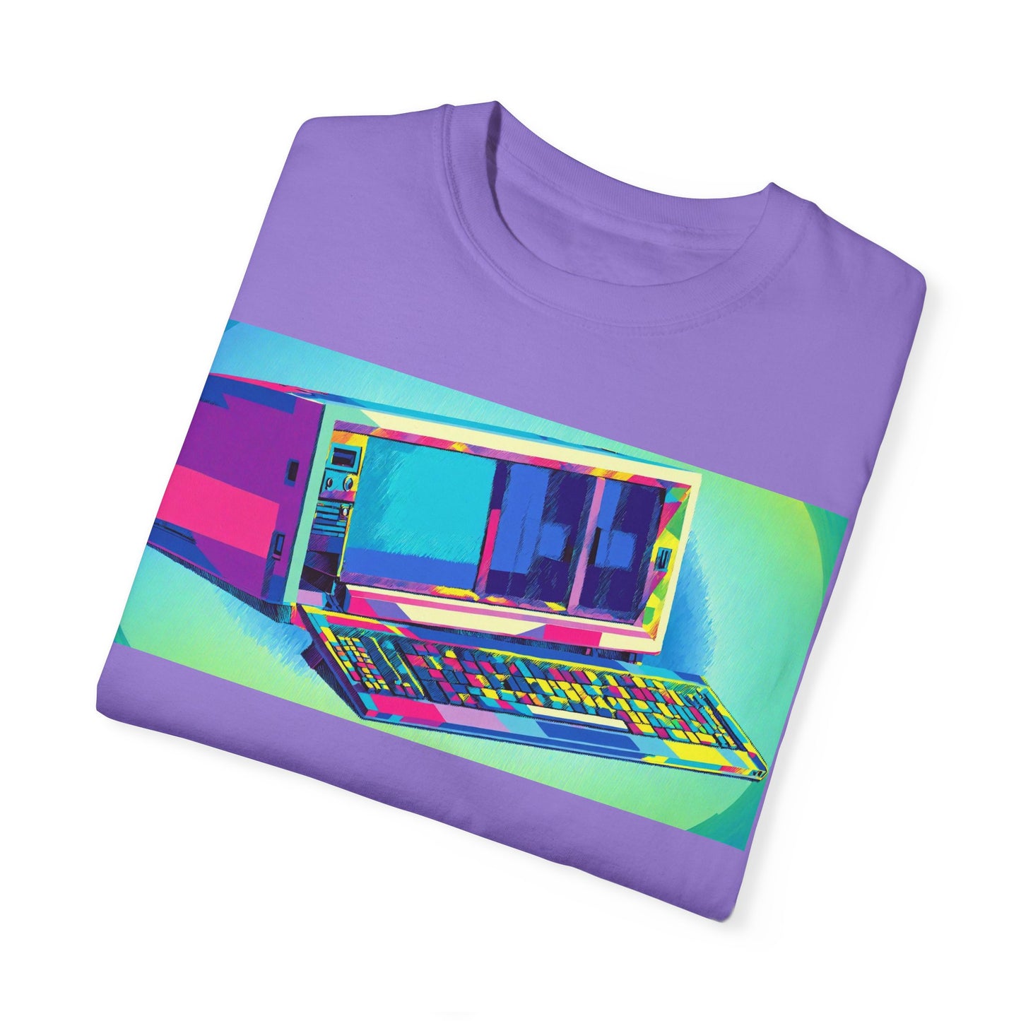 Classic Luggable PC T-Shirt - Print Art Multi-Color