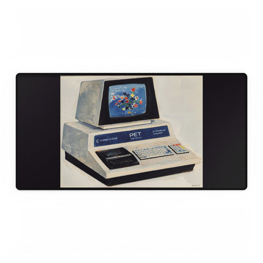 COMMODORE PET Inspired Office Desk Mat, Retro Desk Pad, Unique Workspace Decor, Computer Accessories, Gift for Professionals