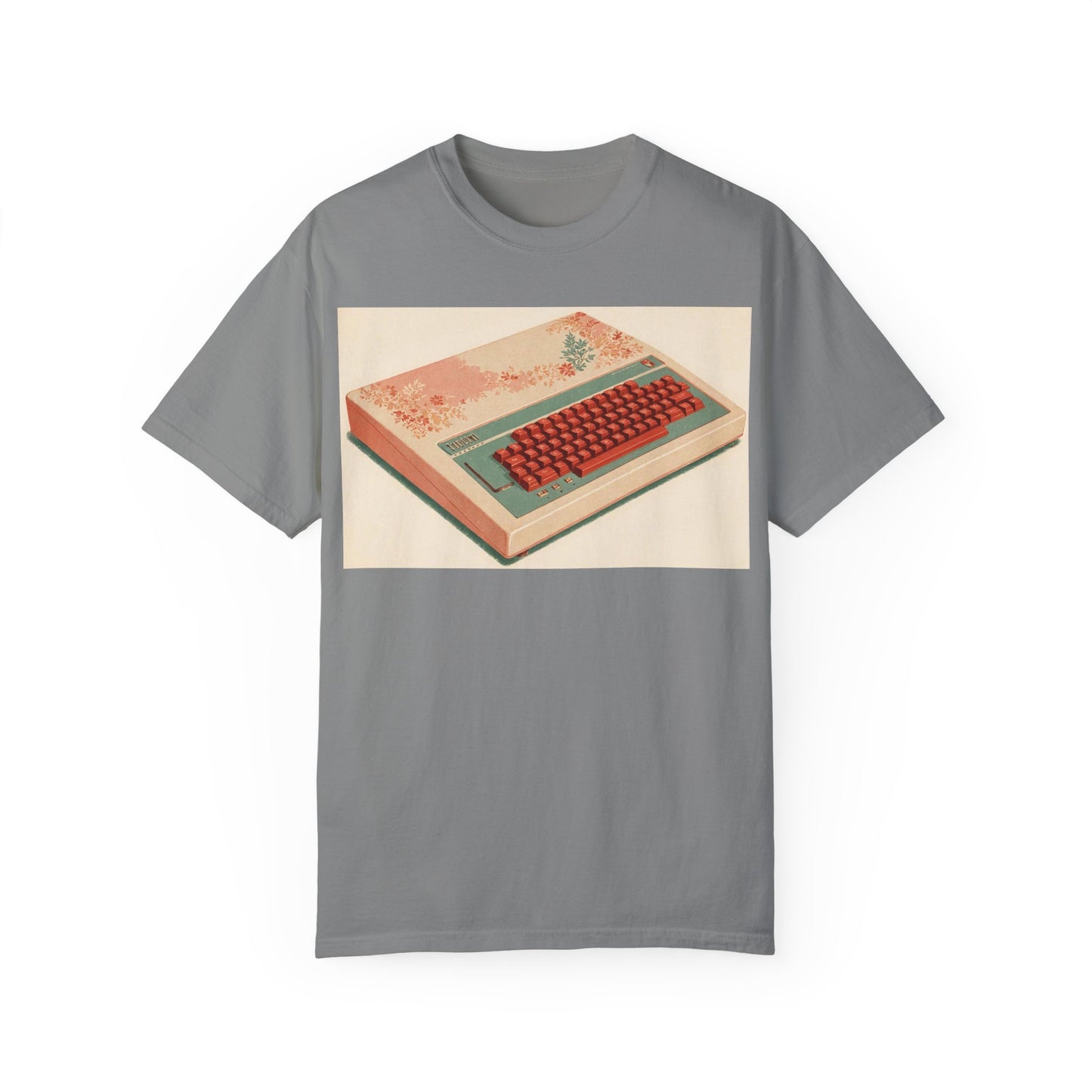 Classic Micro Computer T-Shirt - Floral Art Color